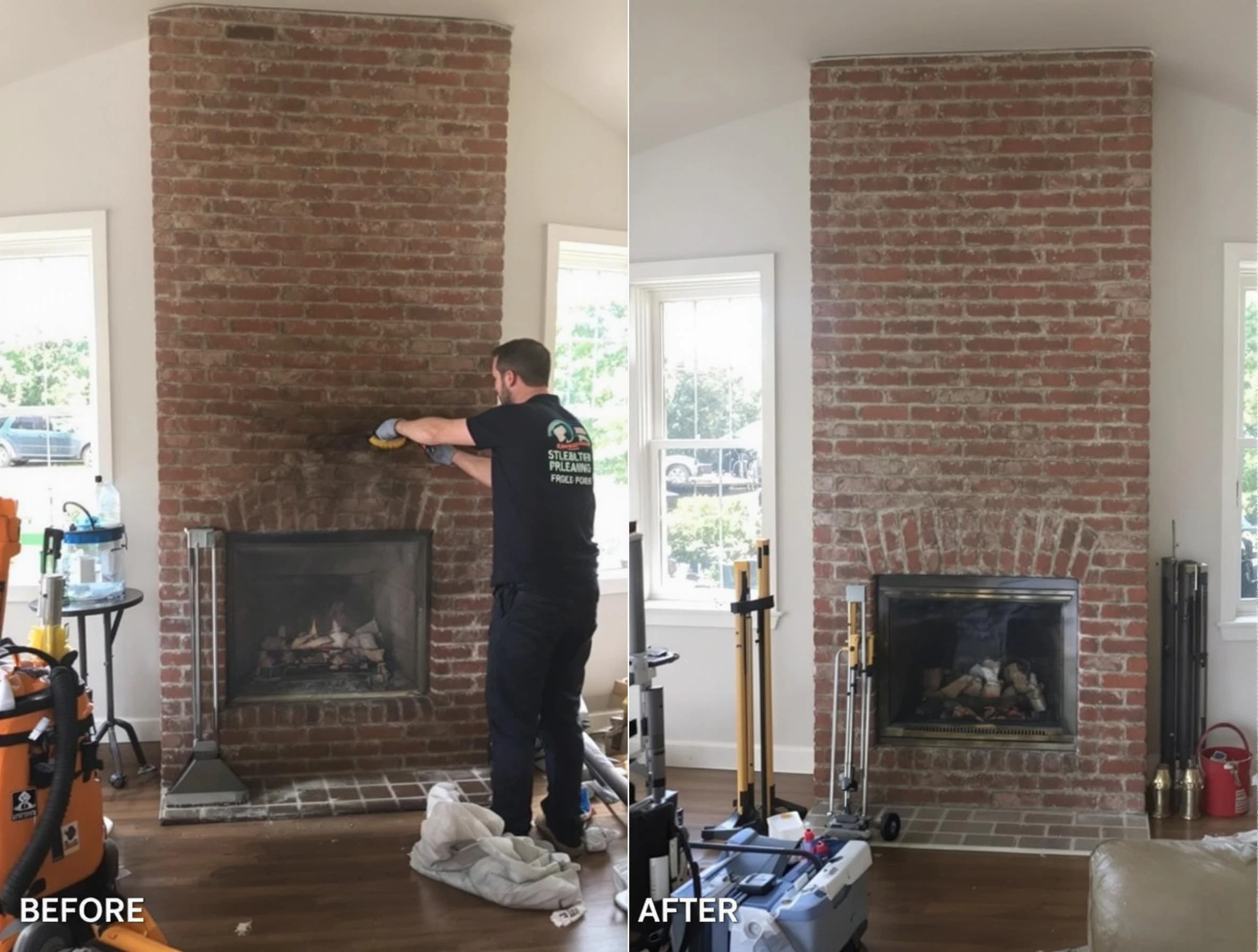 Finished chimney sweeping service by Berthoud Chimney Sweep in Berthoud, CO