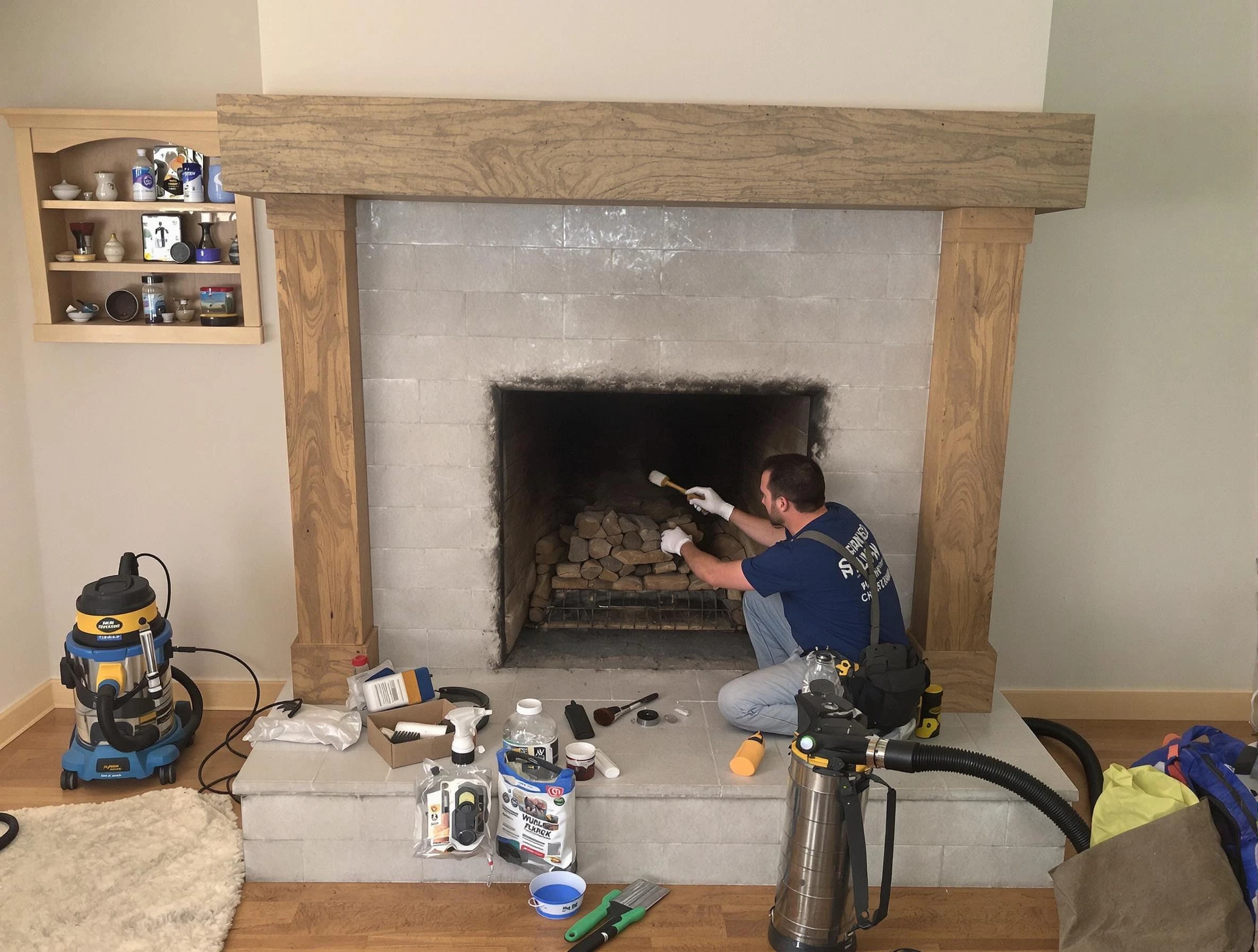 Detailed creosote removal process by Berthoud Chimney Sweep in Berthoud, CO