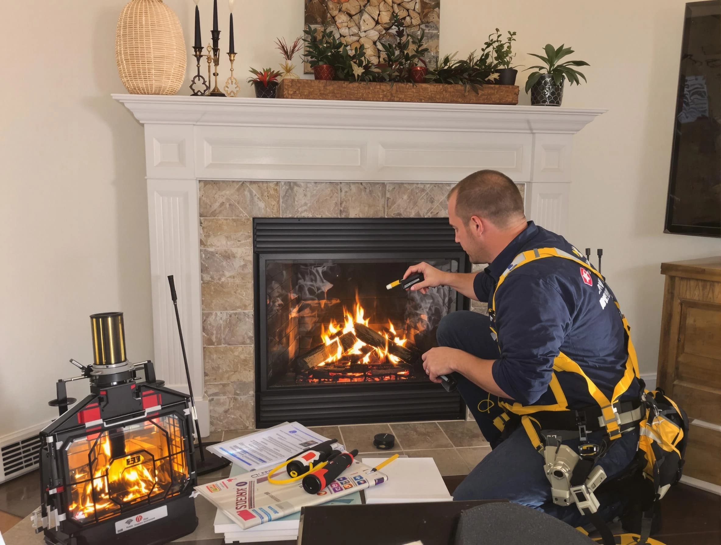 Safety-focused fireplace inspection by Berthoud Chimney Sweep in Berthoud, CO