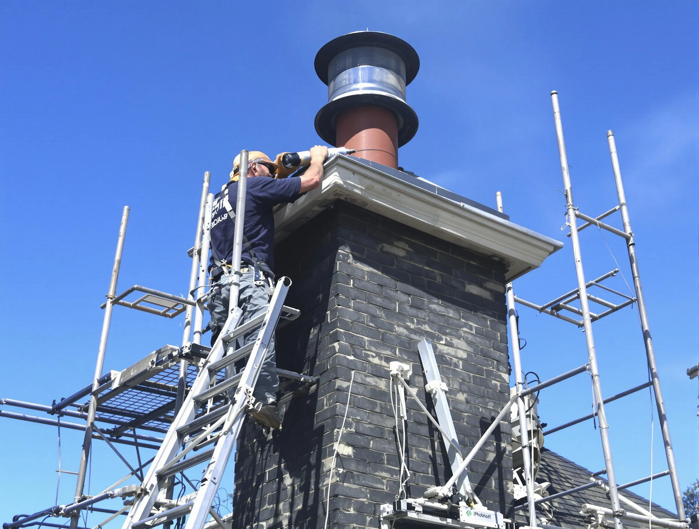 Sturdy chimney crown finished by Berthoud Chimney Sweep in Berthoud, CO
