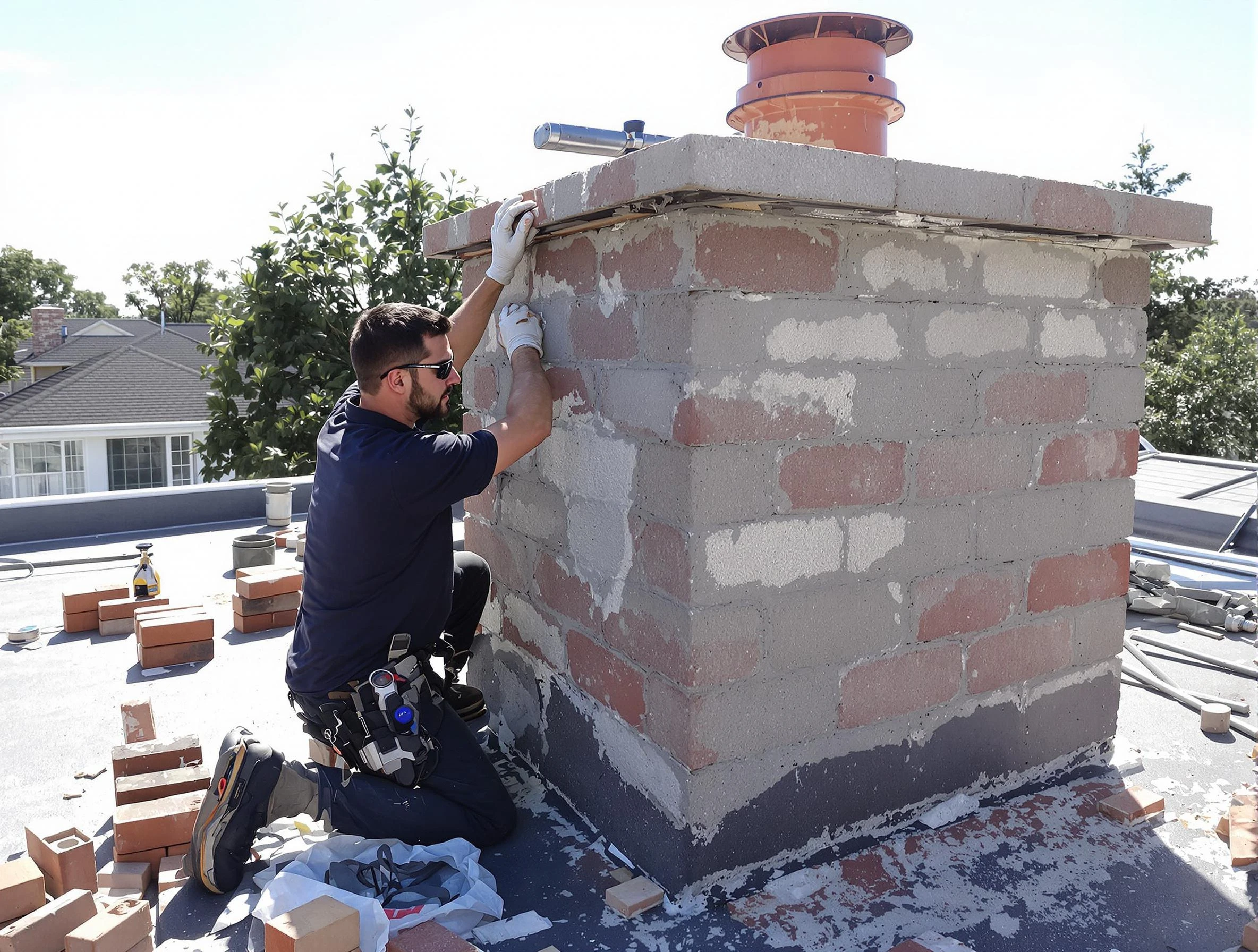 Advanced chimney repair process by Berthoud Chimney Sweep in Berthoud, CO