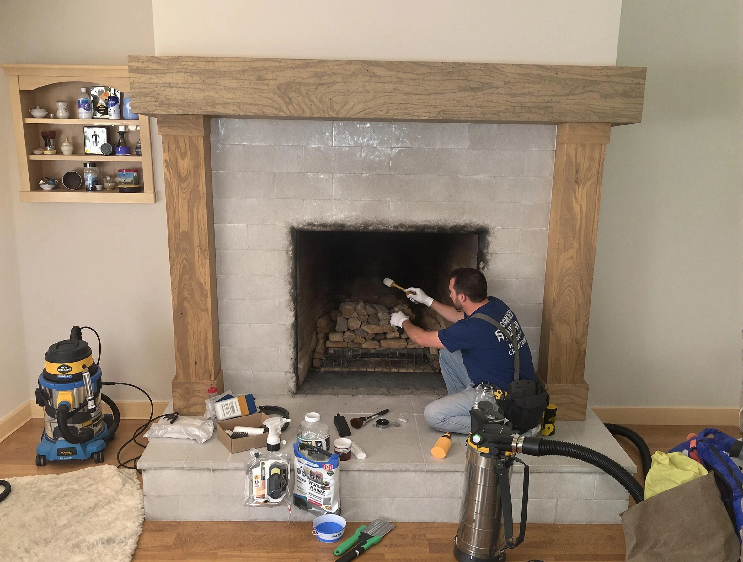 Detailed creosote removal process by Berthoud Chimney Sweep in Berthoud, CO